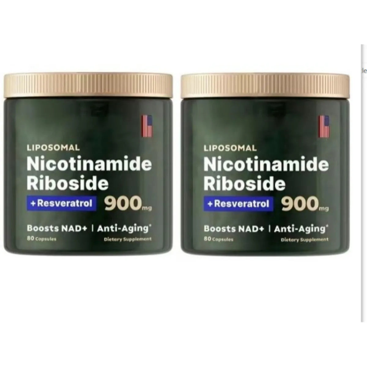 Nicotinamide Riboside + Resveratrol Capsules -- NAD+ Anti-Aging Formula