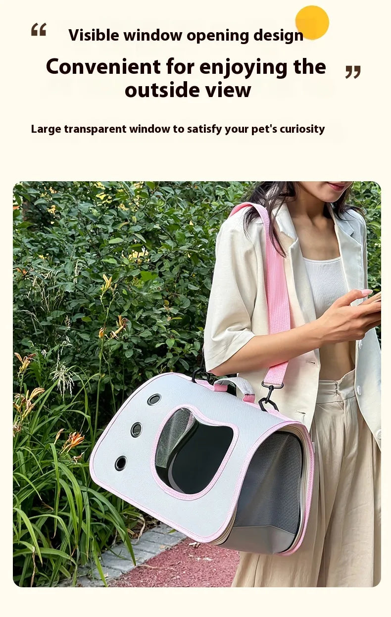 Stylish Comfort Pet Crossbody Carrier Bag