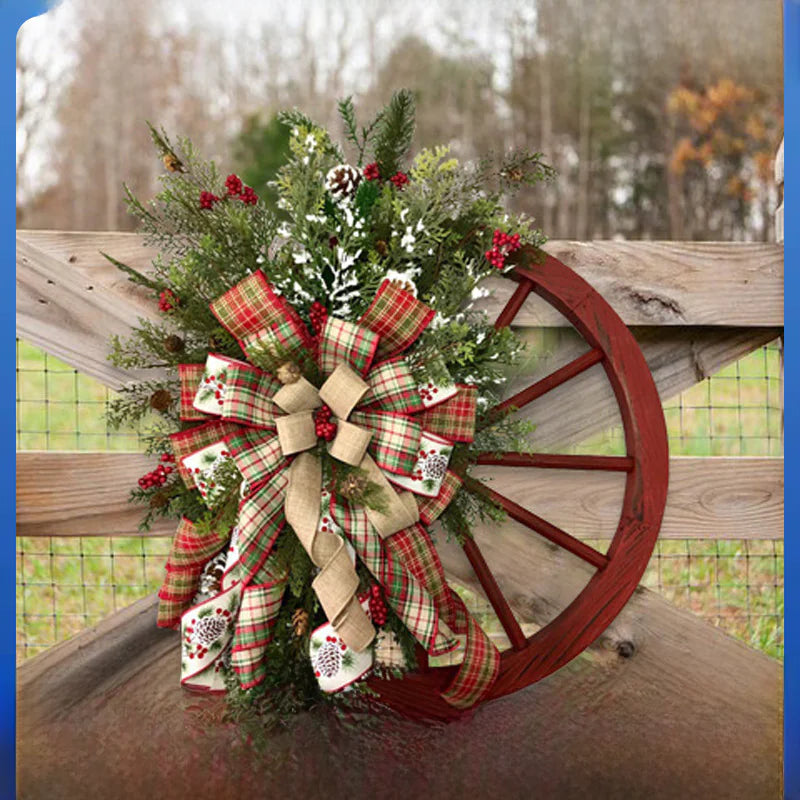 π² Wooden Christmas Wreath with Pinecones β Rustic Elegance for the Holidays π