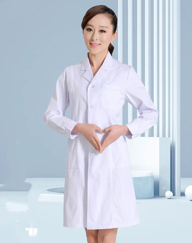 Summer Lightweight White Medical Short Sleeve Workwear