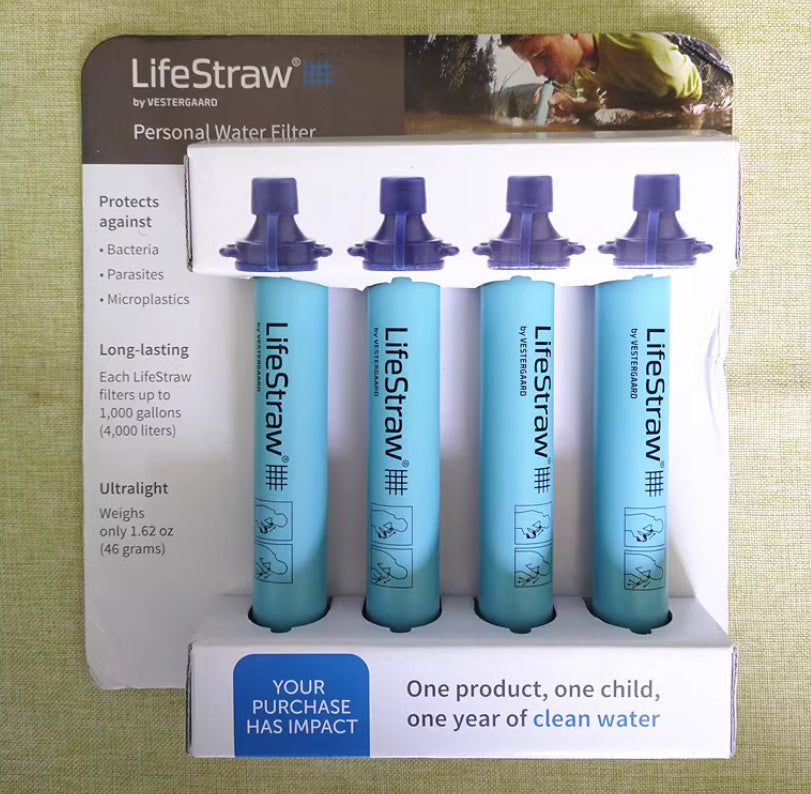Portable Outdoor Water Filter Straw (One Piece)