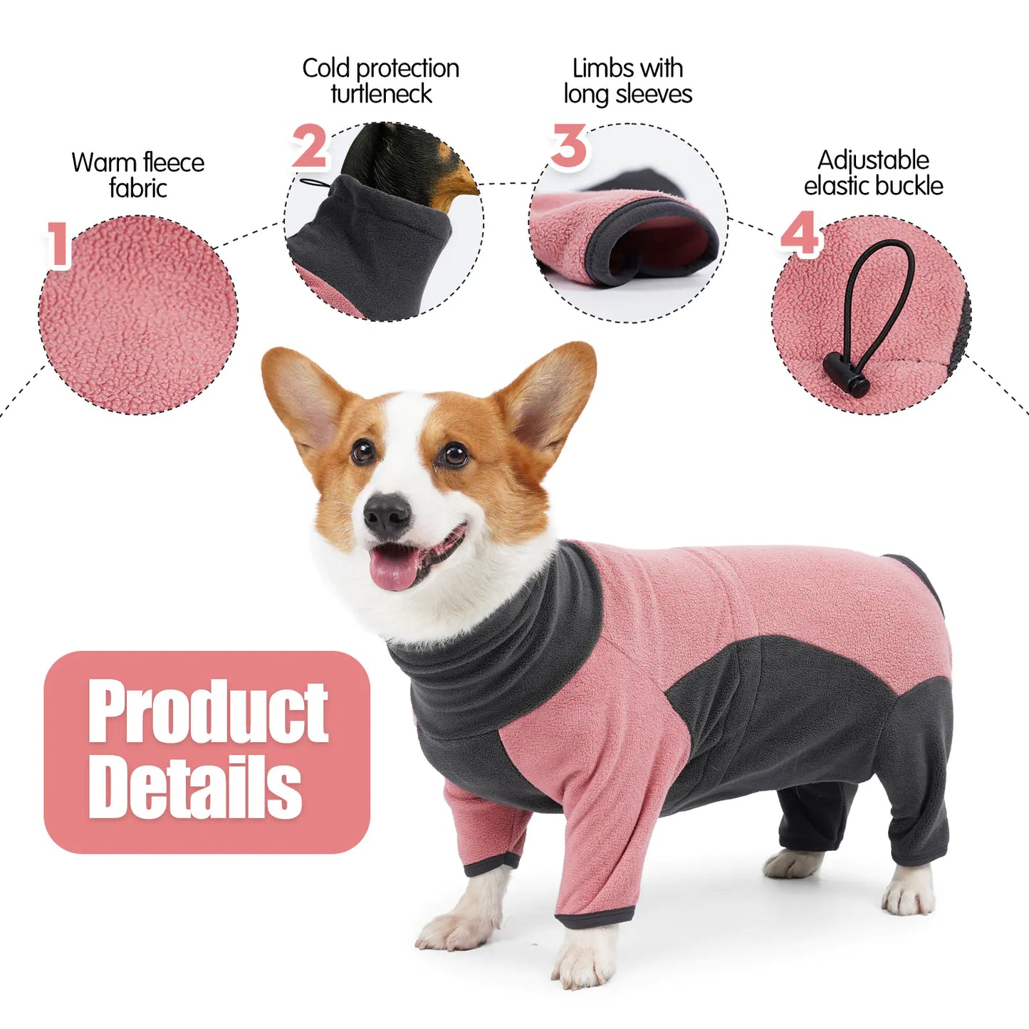 πβπ¦Ί Cold-Proof Dog Clothes β Fleece Winter Jacket for Dogs, Cozy & Stylish Pet Apparel