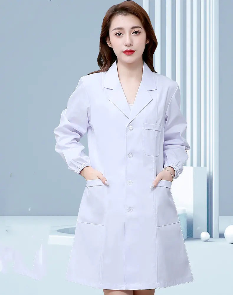 Summer Lightweight White Medical Short Sleeve Workwear