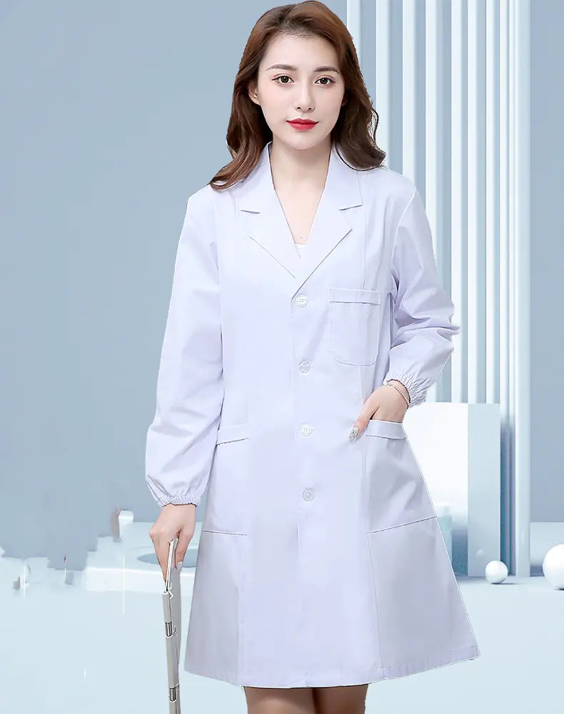 Summer Lightweight White Medical Short Sleeve Workwear