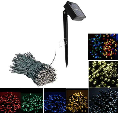 🎄 LED Solar String Lights for Christmas Garden Décor – Magical, Bright & Energy-Saving! ✨🌙