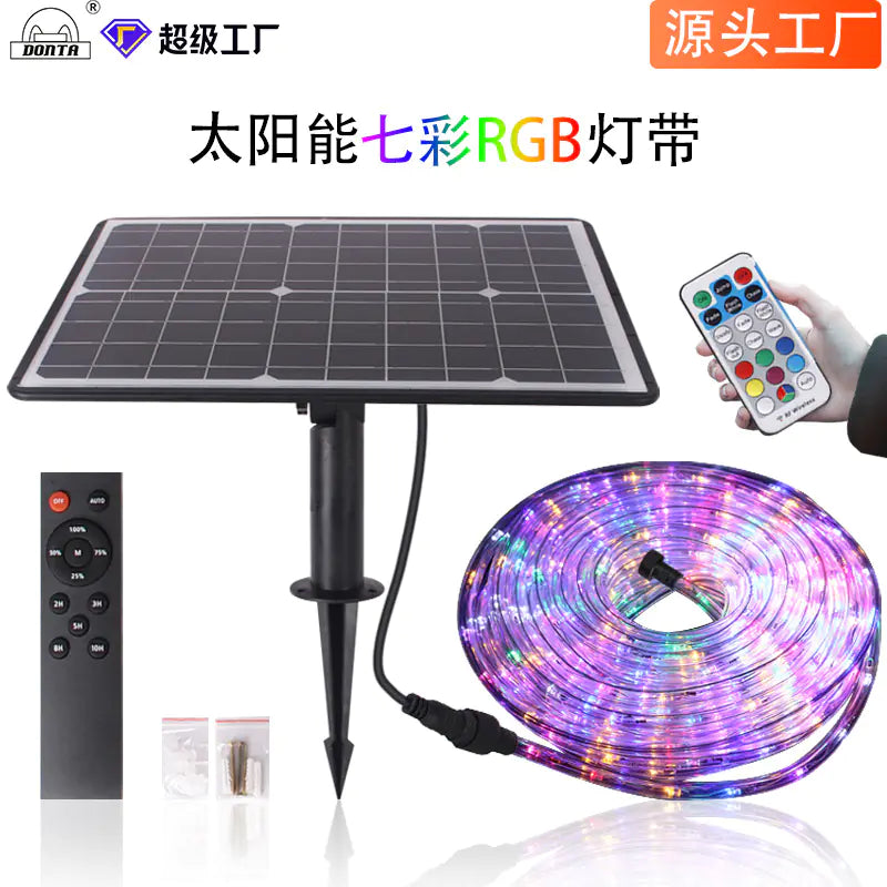 🎨✨ Outdoor RGB Solar LED String Lights – Colorful, Waterproof & Perfect for Any Garden! 🌙🌿