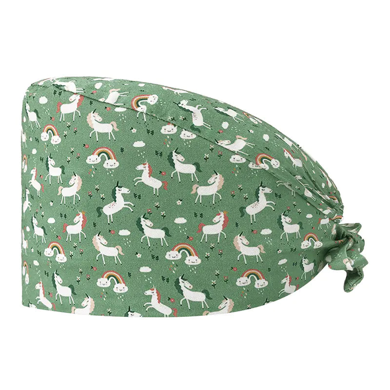 Printed Unisex Cotton Nurse Cap