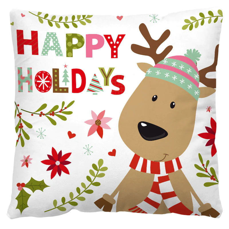 🎁 Christmas Plaid Pillow Cover – Nordic Charm for Cozy Holidays 🏡