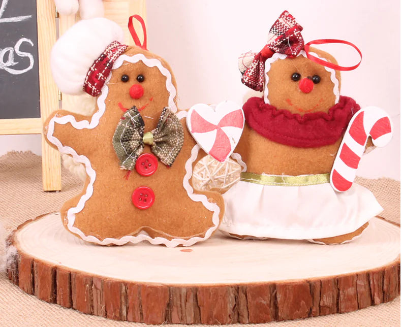 🍪☃️ Gingerbread Man & Snowman Christmas Decorations – Festive Fun for Every Space! 🎄