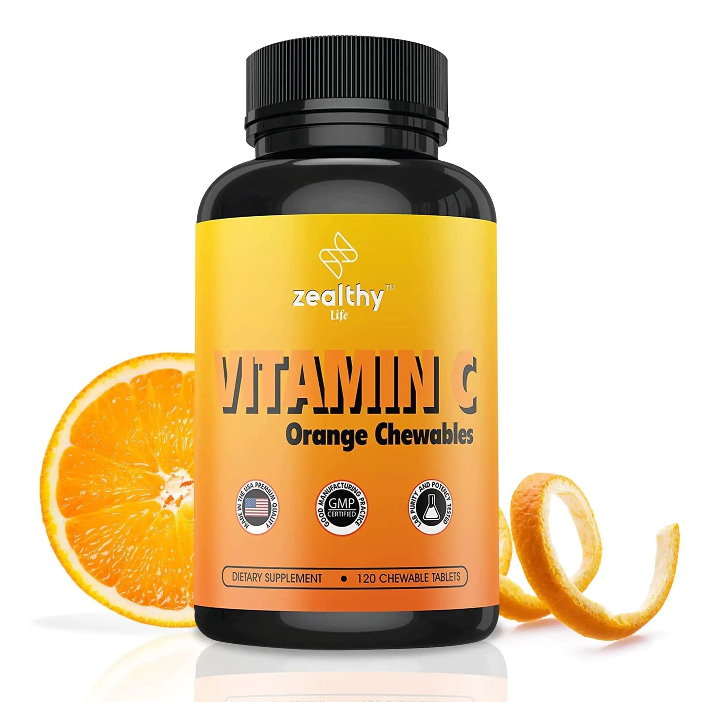 Vitamin C 500mg Orange Flavor Chewable Pills