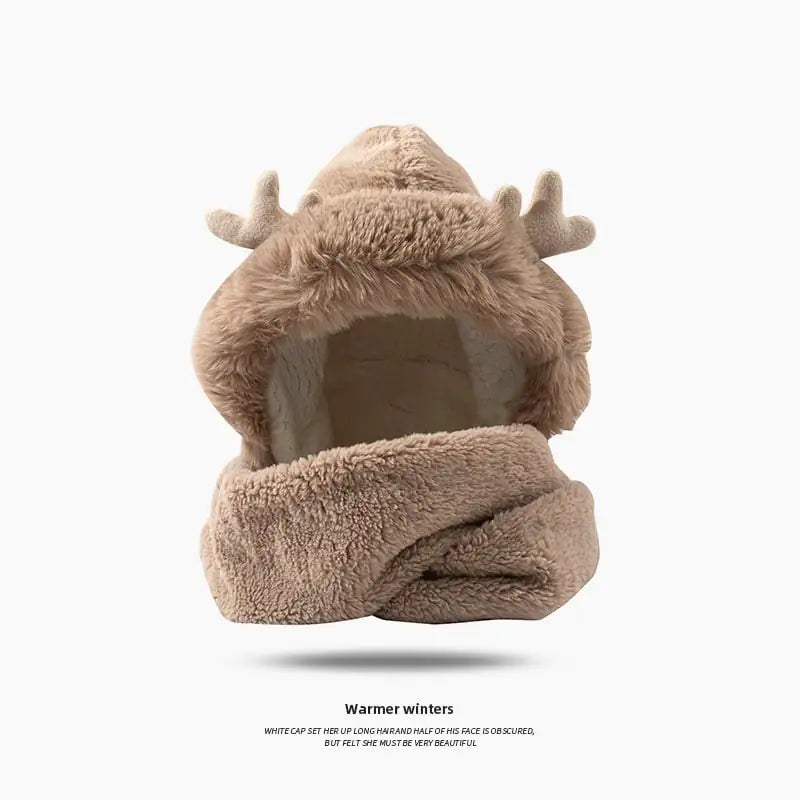 🦌 Christmas Elk Ear Hat, Scarf & Gloves Set – Cozy, Cute & Perfect for Winter Fun! ❄️