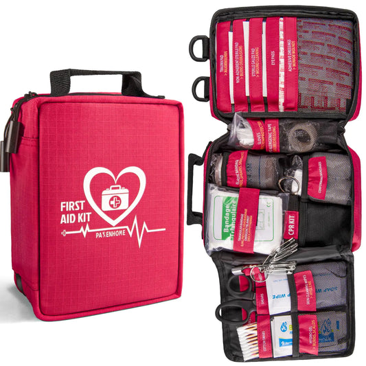 🎁 DLMD 278 PCS Survival First Aid Kit – Tactical MOLLE Pouch Emergency Medical Kit for Home, Car, Travel, Camping, Hiking & Outdoor Adventures | Great Gift for Dad