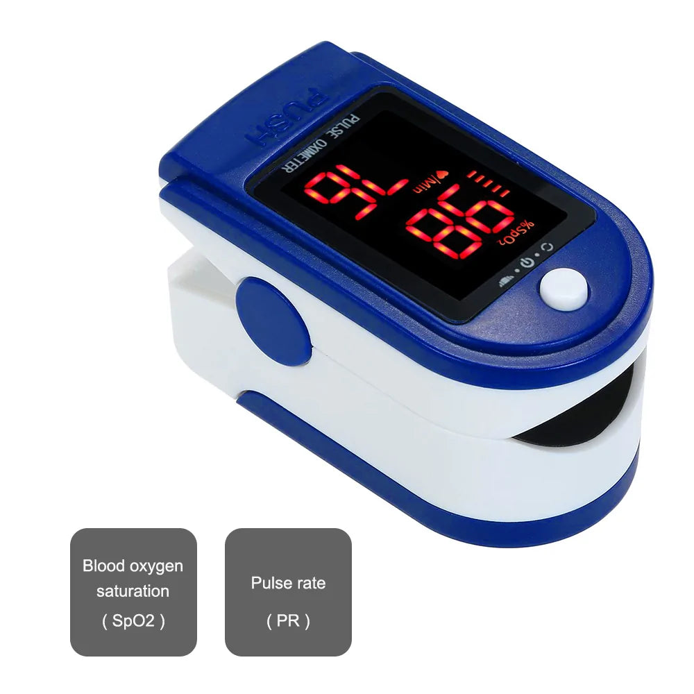 📊 Blood Oxygen & Pulse Monitor – Fingertip Oximeter (SpO₂/PR/PI)