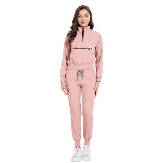 💼 Women’s Long Sleeve Scrub Set for Doctors and Nurses 👩‍⚕️