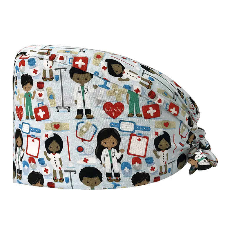 Printed Unisex Cotton Nurse Cap