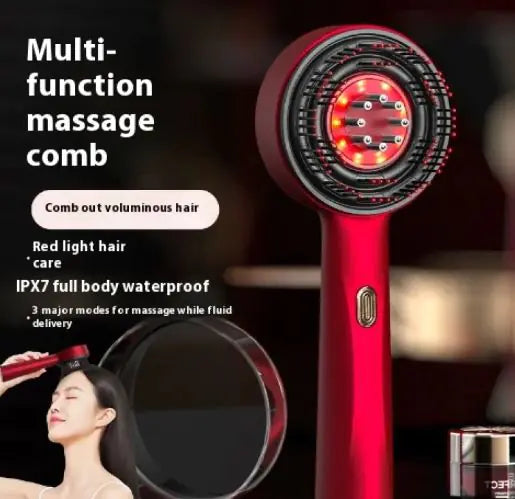 Electric Massage Comb Healthy Hair Starts at the Scalp — Relax, Detangle, Rejuvenate.