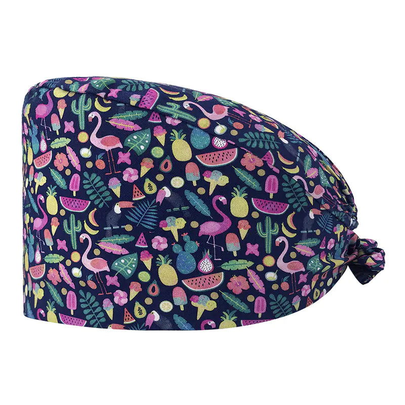 Printed Unisex Cotton Nurse Cap