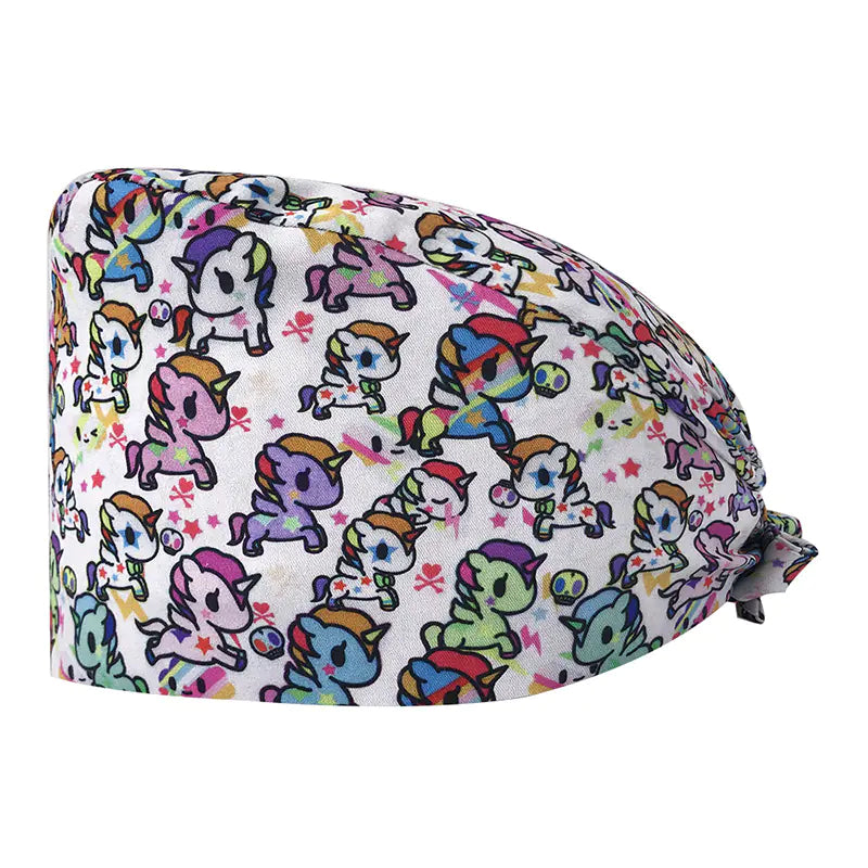 Printed Unisex Cotton Nurse Cap