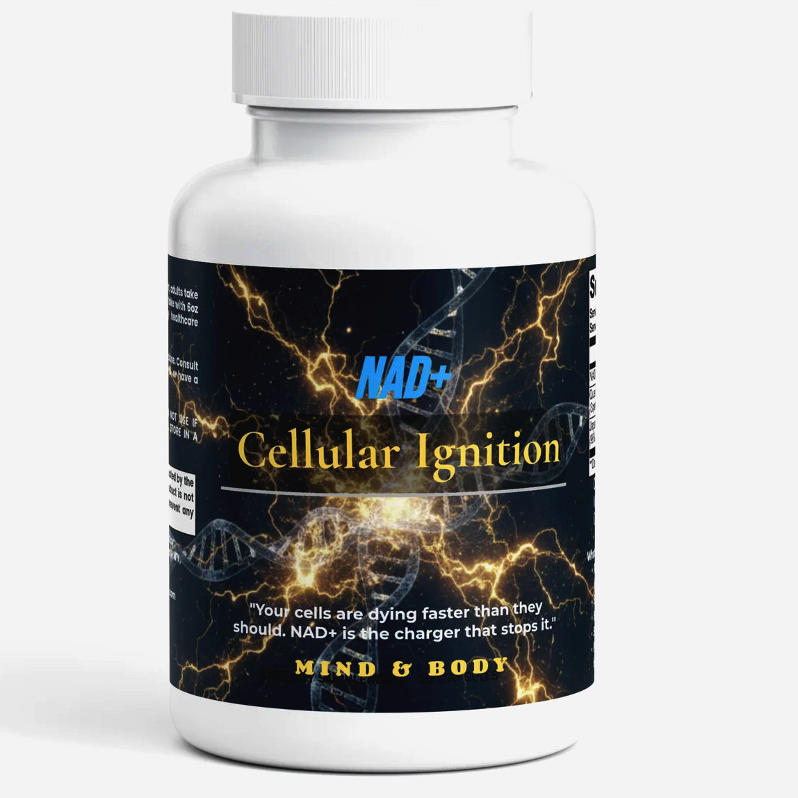NAD+ Cellular Ignition bottle with capsules