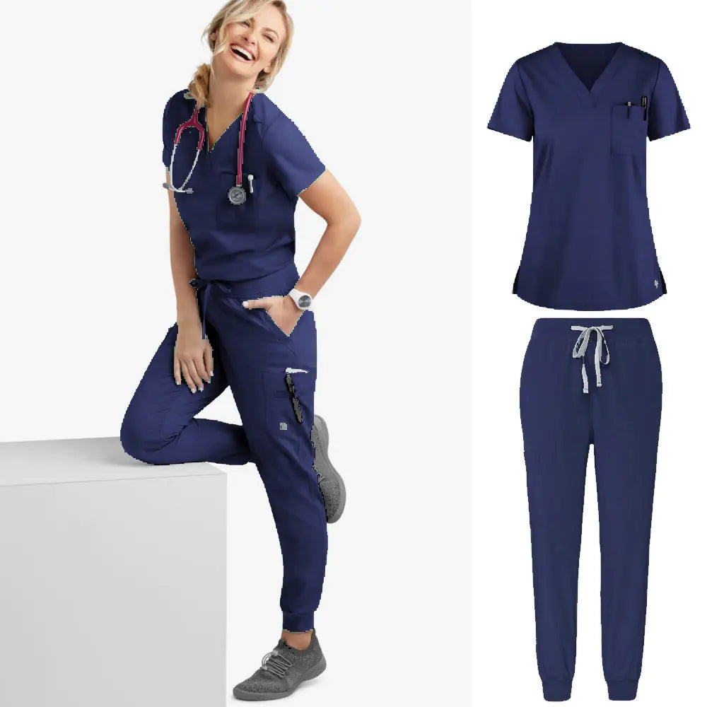 Essential Unisex Short Sleeve Scrub Set – Medical & Veterinary Workwear 👩‍⚕️👨‍⚕️🐾