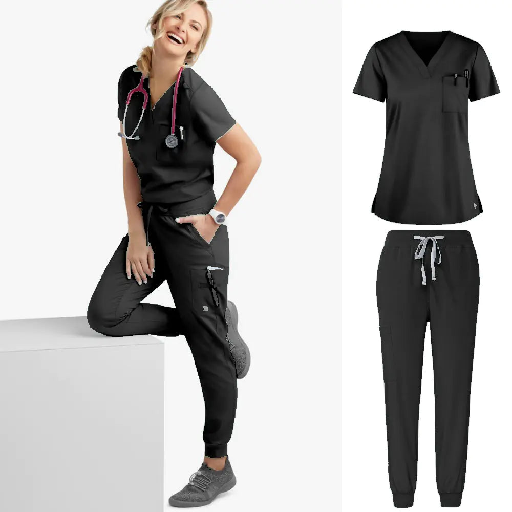 Essential Unisex Short Sleeve Scrub Set – Medical & Veterinary Workwear 👩‍⚕️👨‍⚕️🐾