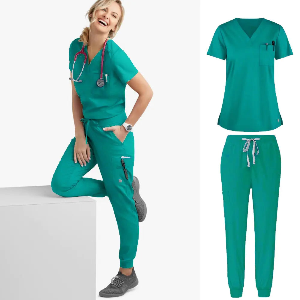 Essential Unisex Short Sleeve Scrub Set – Medical & Veterinary Workwear 👩‍⚕️👨‍⚕️🐾
