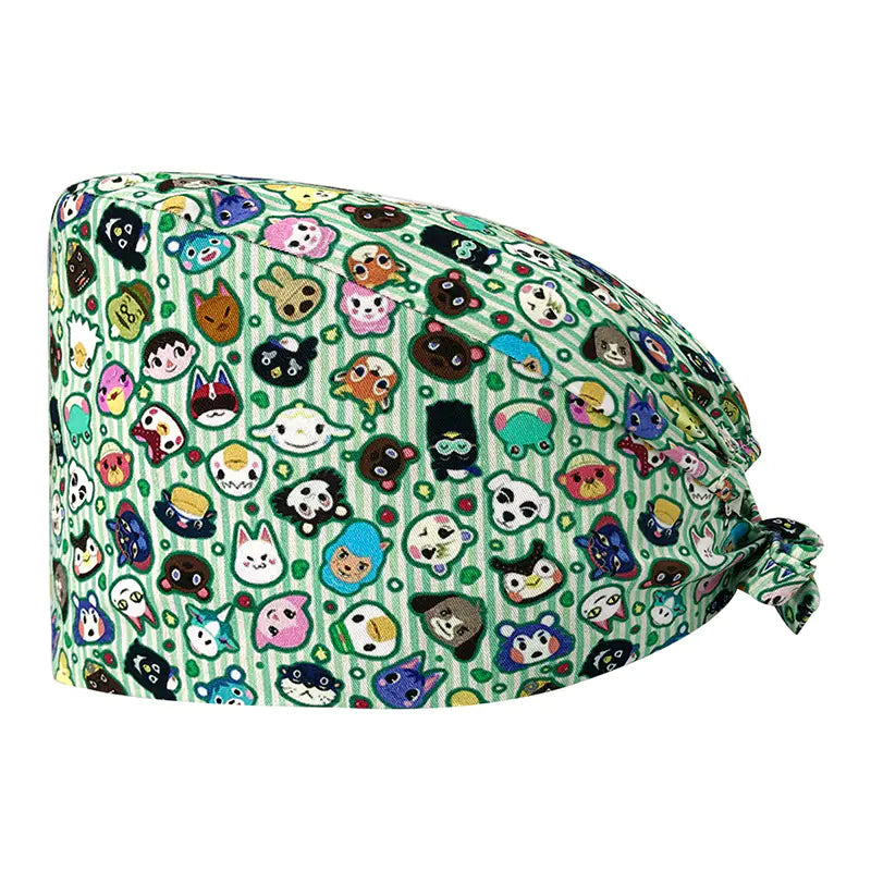Printed Unisex Cotton Nurse Cap