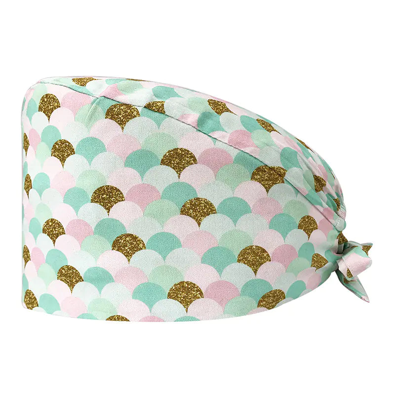 Printed Unisex Cotton Nurse Cap