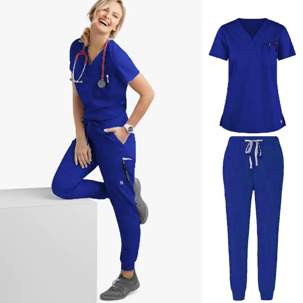 Essential Unisex Short Sleeve Scrub Set – Medical & Veterinary Workwear 👩‍⚕️👨‍⚕️🐾
