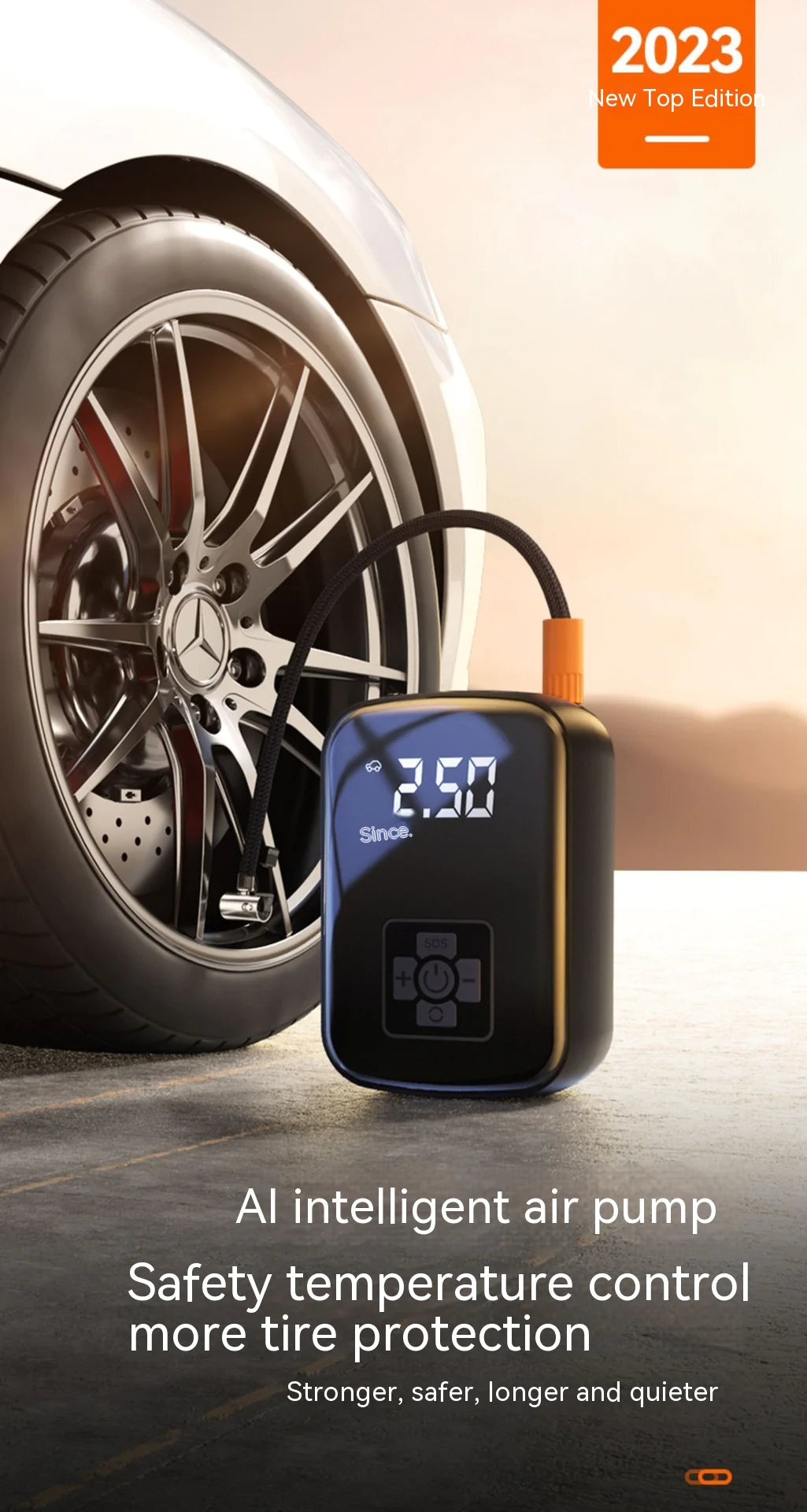 🚗 PortaAir Car Pump – Your Portable Wireless Air Inflator for Every Adventure! ⚡