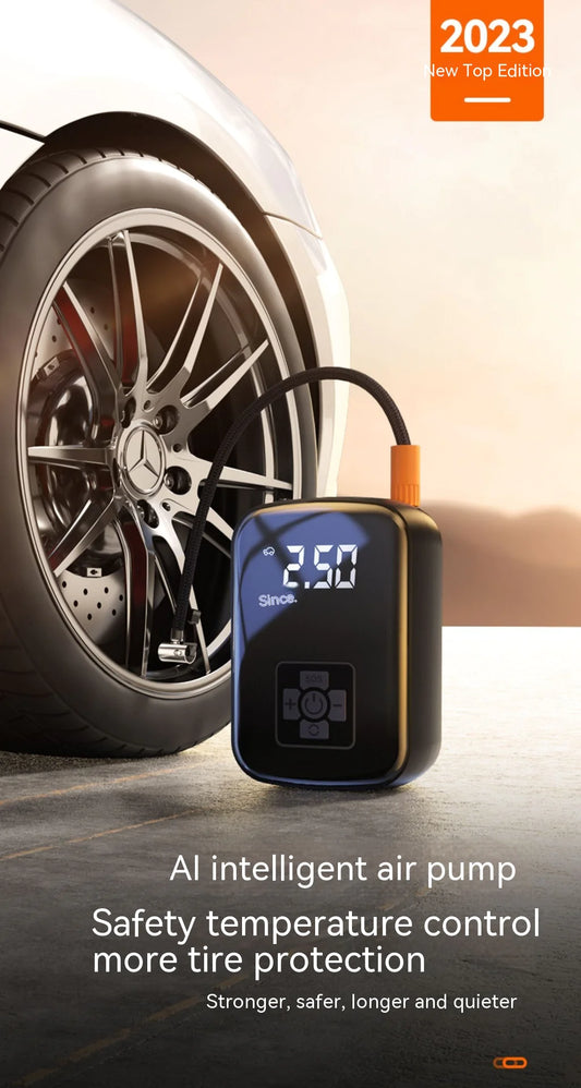 🚗 PortaAir Car Pump – Your Portable Wireless Air Inflator for Every Adventure! ⚡