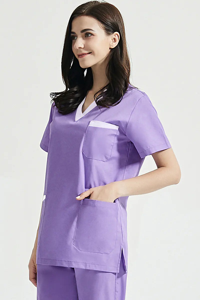 Short-Sleeve Surgical Scrub Set for Women and Men
