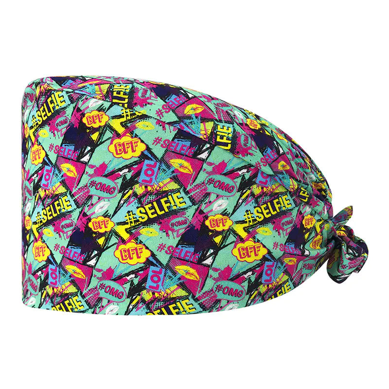 Printed Unisex Cotton Nurse Cap