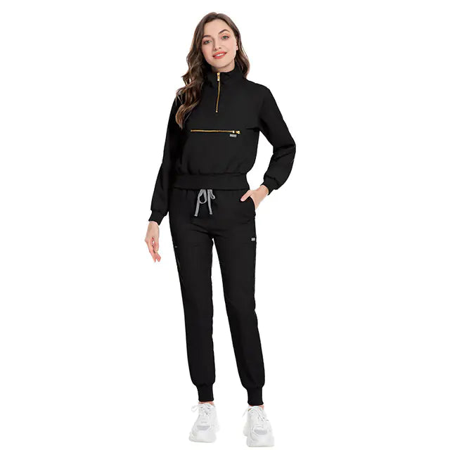 💼 Women’s Long Sleeve Scrub Set for Doctors and Nurses 👩‍⚕️