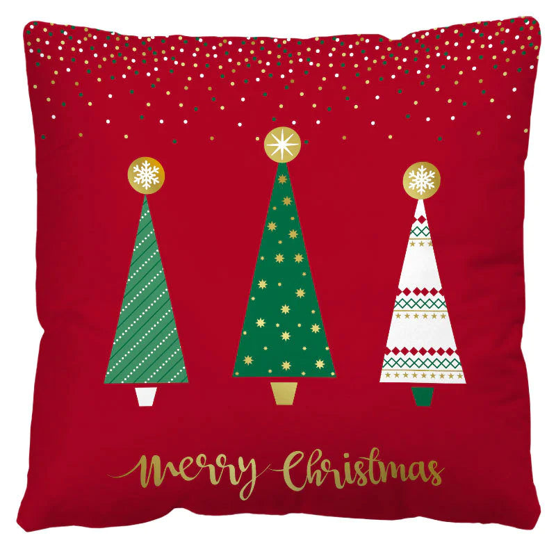 🎁 Christmas Plaid Pillow Cover – Nordic Charm for Cozy Holidays 🏡