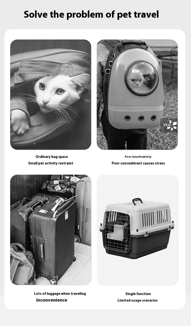 Stylish Comfort Pet Crossbody Carrier Bag