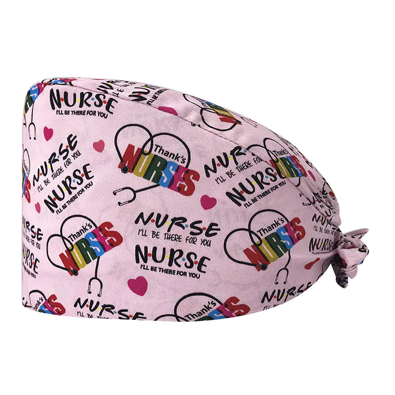 Printed Unisex Cotton Nurse Cap