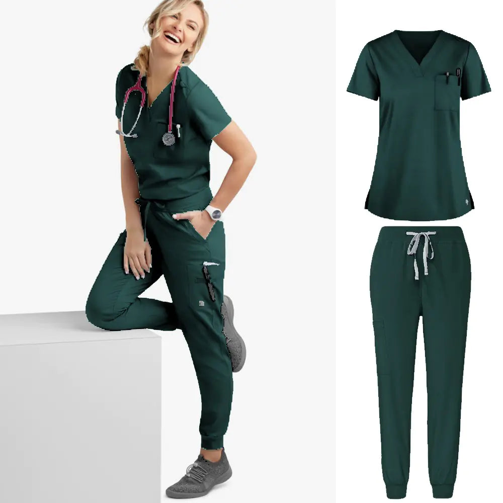 Essential Unisex Short Sleeve Scrub Set – Medical & Veterinary Workwear 👩‍⚕️👨‍⚕️🐾