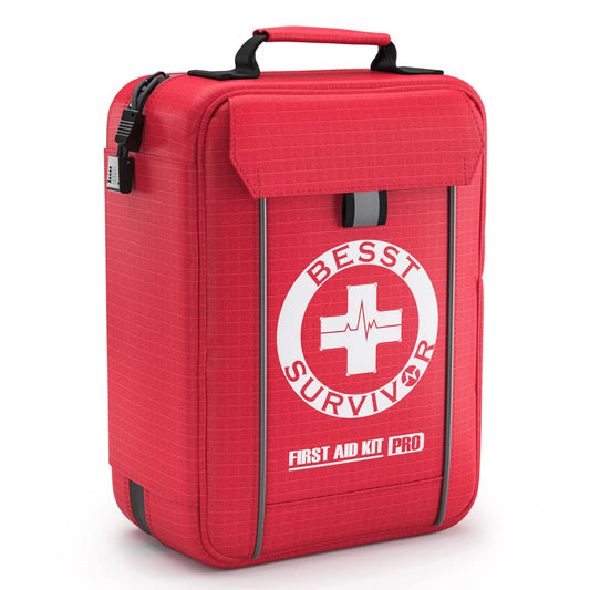 🚑 Premium First Aid Kit – 265-Piece Emergency Medical Kit with Labeled Compartments | MOLLE System | Large Trauma Kit for Home, Car, Boat, Workplace, Outdoors & Hurricanes