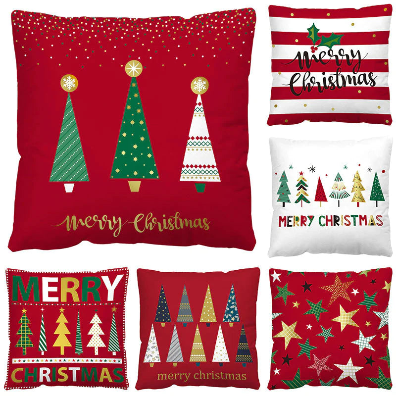 🎁 Christmas Plaid Pillow Cover – Nordic Charm for Cozy Holidays 🏡