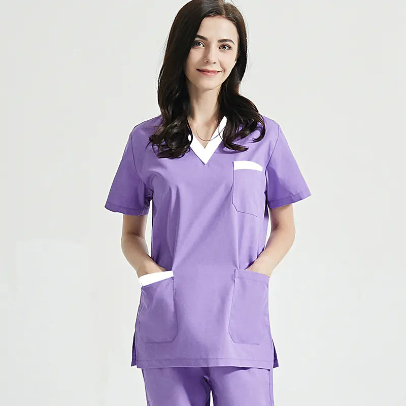 Short-Sleeve Surgical Scrub Set for Women and Men