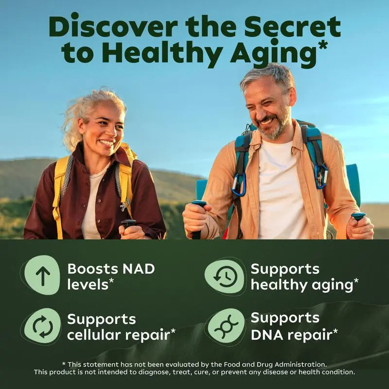 Nicotinamide Riboside + Resveratrol Capsules -- NAD+ Anti-Aging Formula
