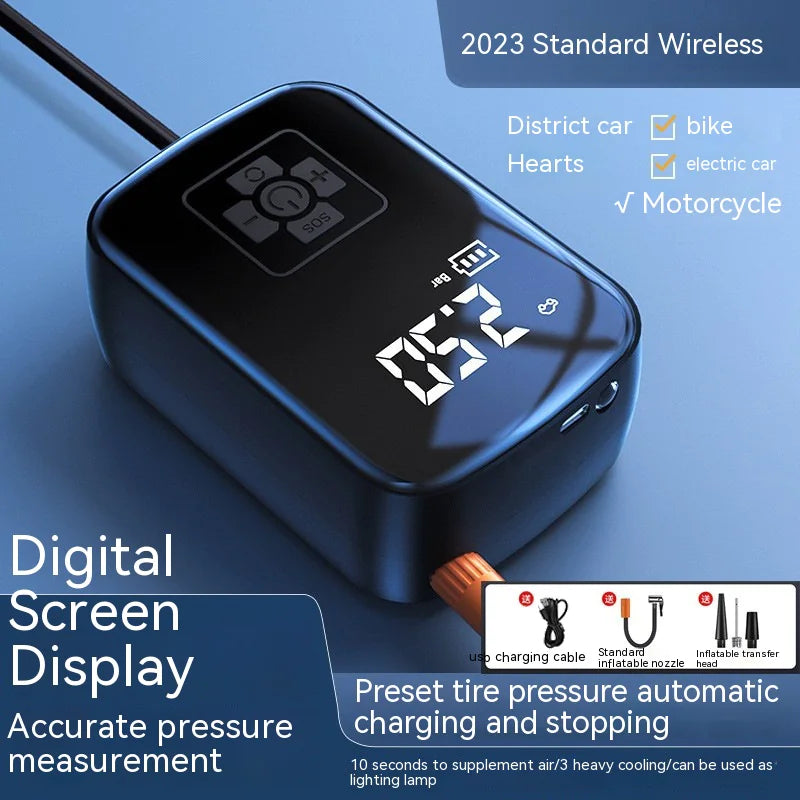 🚗 PortaAir Car Pump – Your Portable Wireless Air Inflator for Every Adventure! ⚡