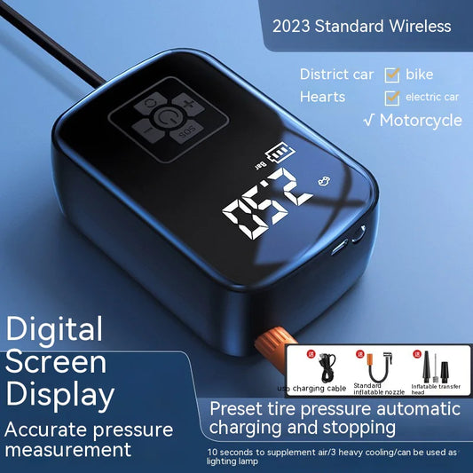 🚗 PortaAir Car Pump – Your Portable Wireless Air Inflator for Every Adventure! ⚡