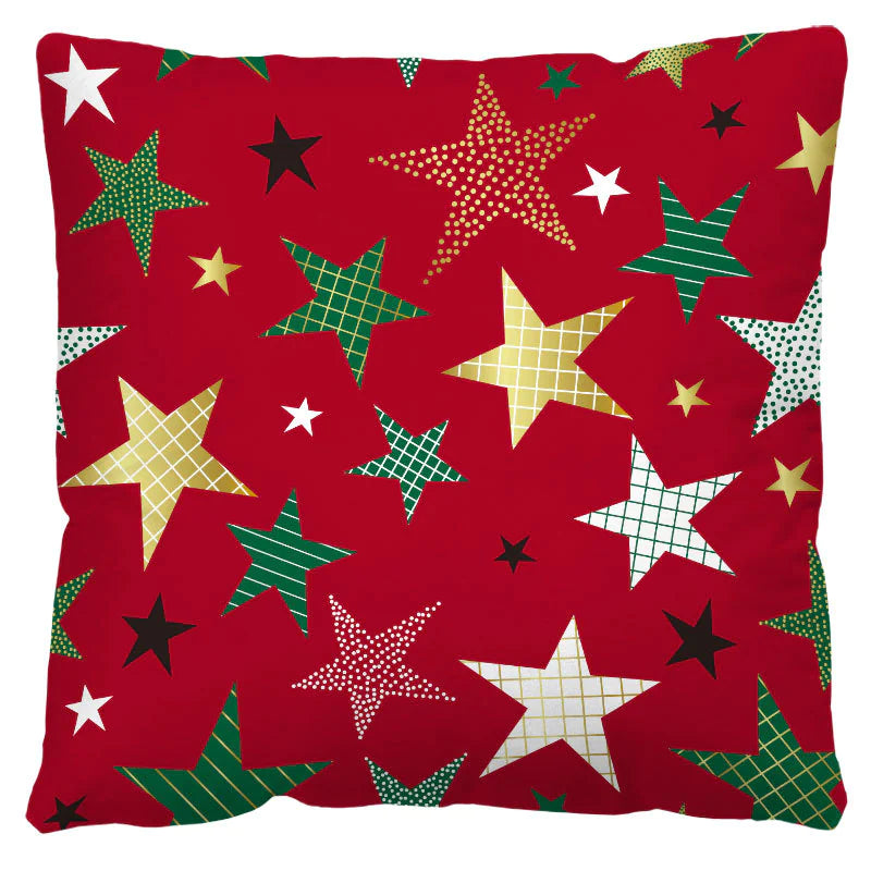 🎁 Christmas Plaid Pillow Cover – Nordic Charm for Cozy Holidays 🏡