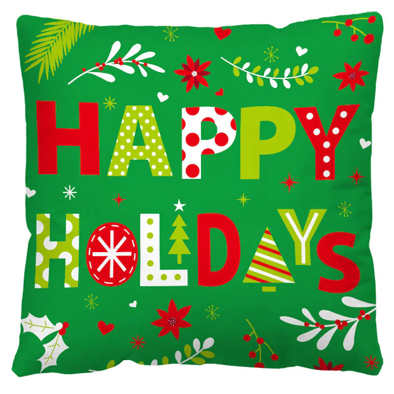 🎁 Christmas Plaid Pillow Cover – Nordic Charm for Cozy Holidays 🏡