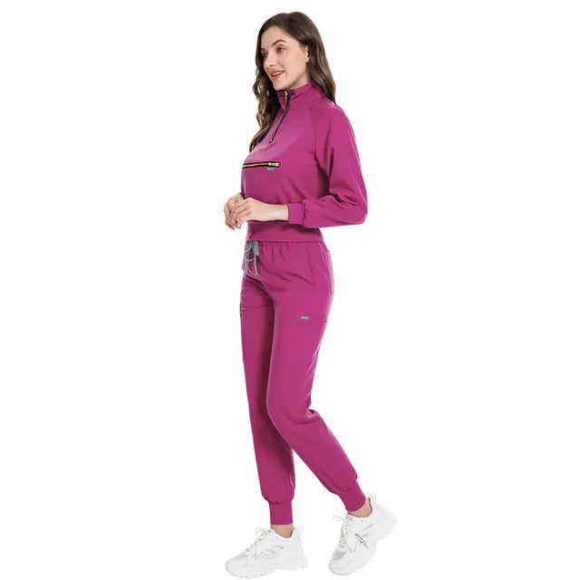 💼 Women’s Long Sleeve Scrub Set for Doctors and Nurses 👩‍⚕️