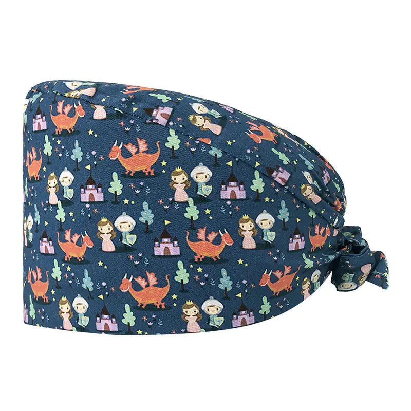 Printed Unisex Cotton Nurse Cap