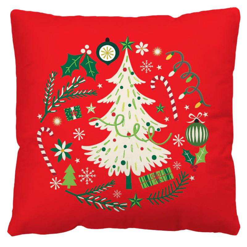 🎁 Christmas Plaid Pillow Cover – Nordic Charm for Cozy Holidays 🏡