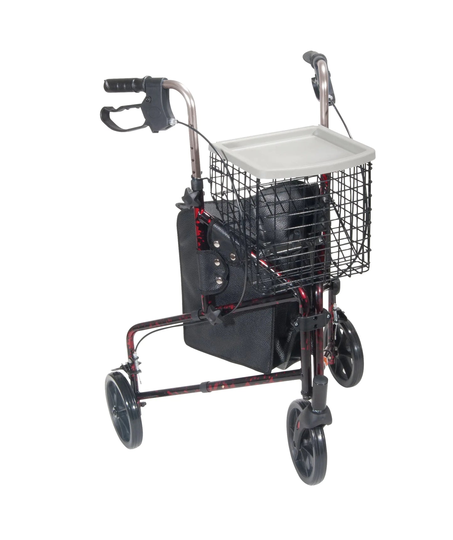 Drive Medical 10289RD Deluxe Foldable Rollator Walker